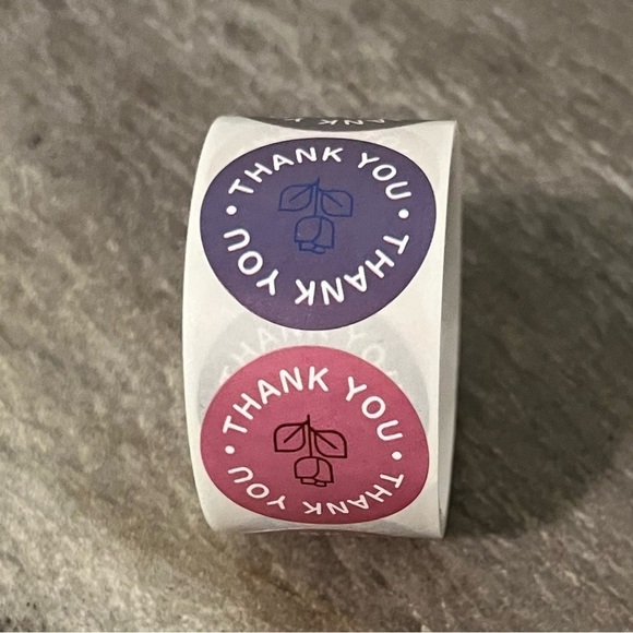 100 Thank You Stickers 2.5 cm - Picture 5 of 8